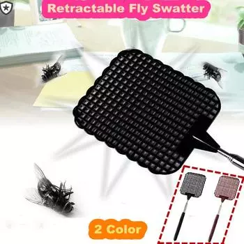 Универсальная телескопическая мухобойка Beatit, выдвижная ловушка для насекомых и комаров чёрный