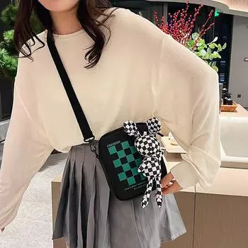 Универсальная трендовая маленькая квадратная сумка для мобильного телефона, персонализированная сумка на плечо, сумка для покупок и отдыха, сумка-мессенджер синий