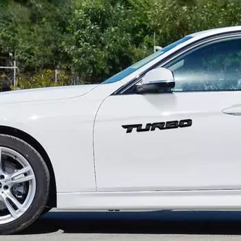 Универсальная турбо буква 3D автомобиль мотоцикл авто эмблема значок наклейка наклейка декор чёрный