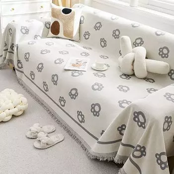 Универсальная универсальная милая коготь из синели, машинная стирка, милая простая высококачественная диванная подушка, подушка для спинки, подлокотника, полное покрытие, ткань для полотенец. 180*130