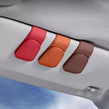 Универсальная вешалка для очков, многофункциональный зажим для билетной карты, высококачественный зажим для очков с солнцезащитным козырьком оранжевый