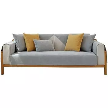 Универсальная водонепроницаемая диванная подушка для всех сезонов, устойчивая к кошачьим царапинам и нескользящая, простой однотонный чехол для дивана с барьером для мочи домашних животных, полотенце на спинке 40*40