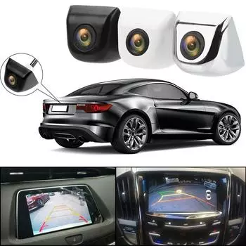 Универсальная водонепроницаемая HD цветная видеокамера ночного видения 120 градусов широкоугольная автомобильная камера заднего вида заднего вида чёрный