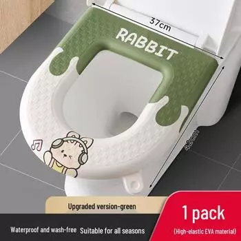 Универсальная водонепроницаемая подушка для сиденья унитаза 2024 - Все сезоны, Стираемая, Для домашнего использования.