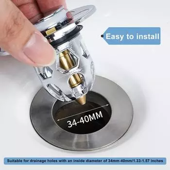 Универсальная выдвижная заглушка для раковины водопроводная труба ванная комната кухня нержавеющая сталь раковина фильтр заглушка пресс откидной раковина выдвижной сливной фильтр