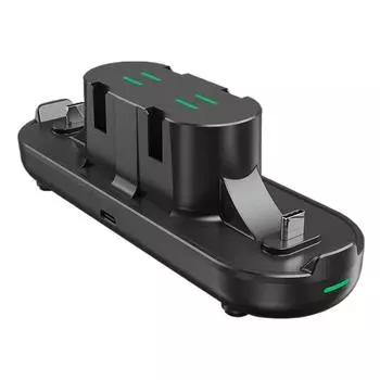 Универсальная зарядная док-станция для контроллеров 6 в 1 USB Type C для PS5 Xbox Series X для Nintendo Switch Аксессуары для игровых контроллеров 16*5.6*5.5cm чёрный