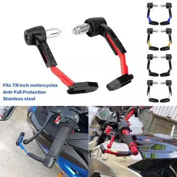 Универсальная защита рук мотоцикла, регулируемая длина, сплав 7/8 , защита руля, тормозной рычаг для скутера, квадроцикла, горного велосипеда чёрный