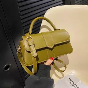 Универсальная женская фактурная сумка через плечо 2025 года — ретро-сумка и маленькая квадратная сумка-мессенджер