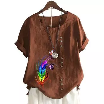 Универсальная женская футболка с круглым вырезом и короткими рукавами, 11 вариантов цвета S розовый