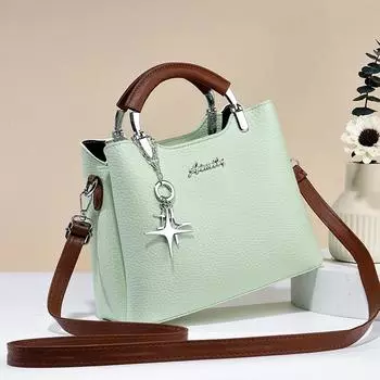 Универсальная женская сумка через плечо, большая вместимость, сумка с кисточкой, повседневная сумка-тоут, модная роскошная женская сумка