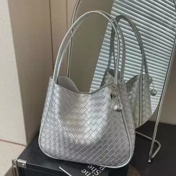 Универсальная женская сумка через плечо в стиле ретро 2024 года — большая вместимость, модный стиль «ведро» для поездок на работу хаки