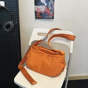 Универсальная женская сумка через плечо, вместительная, на молнии, однотонная, многофункциональная