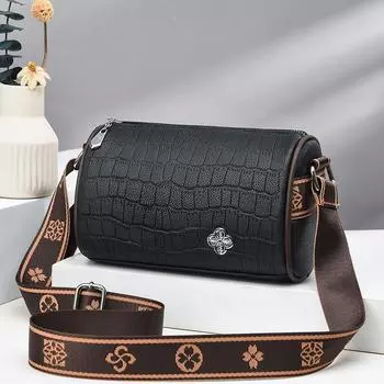 Универсальная женская сумка, модная женская круглая сумка, новая женская сумка-подушка большой вместимости, сумка через плечо с каменным узором