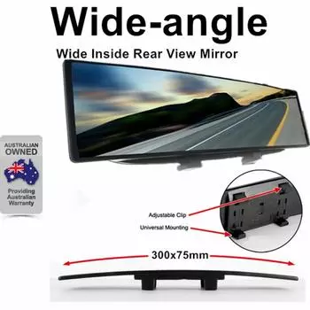 Универсальное антибликовое широкоугольное выпуклое зеркало заднего вида для салона автомобиля, вид сзади, детские часы, синий солнцезащитный козырек, защитные очки