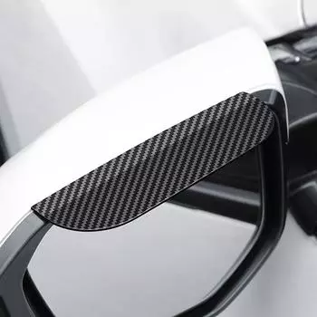 Универсальное автомобильное зеркало заднего вида Rain Eyebrow Carbon Fiber Pattern Водонепроницаемый чехол Зеркало заднего вида Солнцезащитный козырек Eyebrow Rain Eyebrow 1 pair