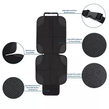 Универсальное детское сиденье безопасности противоскользящие антицарапающие коврики водонепроницаемые защитные чехлы для автомобильного сиденья для защиты ребенка красный