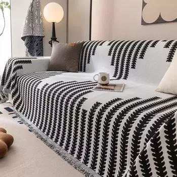 Универсальное диванное полотенце Four Seasons из синели, простой чехол для дивана, нескользящая подушка для дивана с защитой от кошачьих царапин, ощущение премиум-класса 180*130cm