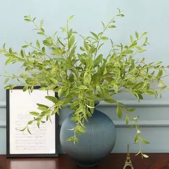 Универсальное искусственное растение 5 раздвоенных, устойчивое к атмосферным воздействиям, многоразовое зелёный