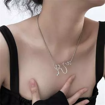 Универсальное изысканное панк-ожерелье с подвеской в виде змеи для женщин и девочек, модная уникальная хип-хоп-личность, ключичная цепочка, подарки