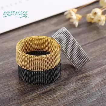 Универсальное кольцо Vivid Color — простой стиль, гипоаллергенное, легкое декоративное, нержавеющая сталь, яркий блеск, кольцо на палец унисекс US 7 белый