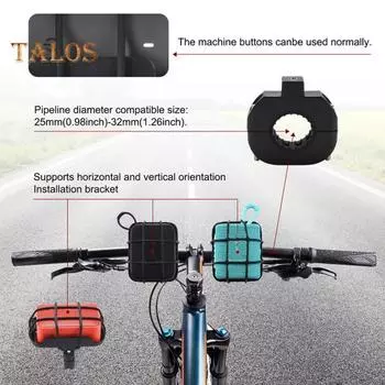 Универсальное крепление для динамика велосипеда, противоскользящее, простое в установке, компактное, портативное, для горного шоссейного велосипеда, стойка для динамика JBL GO 4/GO 3/GO 2 чёрный