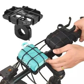 Универсальное крепление для динамика велосипеда, противоскользящее, простое в установке, компактное, портативное, для горного шоссейного велосипеда, стойка для динамика JBL GO 4/GO 3/GO 2 чёрный