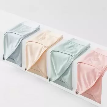 Универсальное нижнее белье Four Seasons, чистый хлопок для девочек, бесшовные, удобные и дышащие женские трусы со средней талией и антибактериальным промежностью 5А M