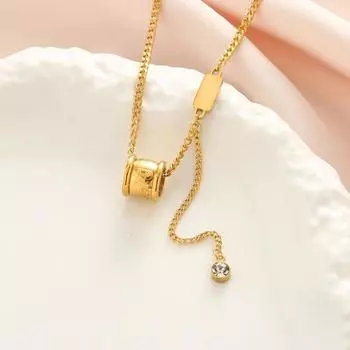 Универсальное ожерелье из титановой стали с цепочкой на ключицу 1