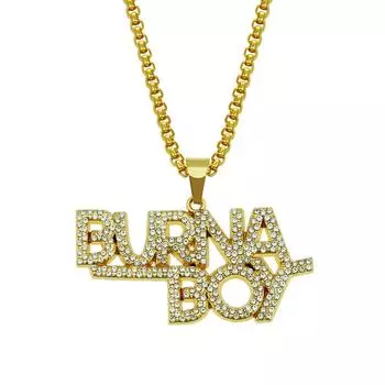 Универсальное ожерелье с подвеской в виде английской буквы и индивидуальной вышивкой в стиле меньшинства, модные привлекательные аксессуары в стиле хип-хоп