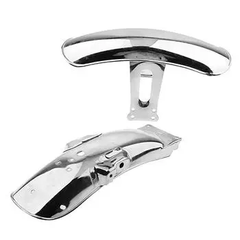 Универсальное переднее колесо мотоцикла, крыло в стиле ретро, черное \ хромированное положение шин, брызговик для Honda CG125 GN125 Cafe Racer