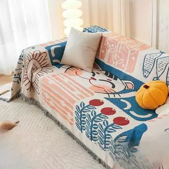 Универсальное полотенце для дивана Four Seasons, нескользящее полотенце, простое полностью покрытое походное одеяло, чехол для диванной подушки, ткань для одеяла 90*90cm