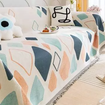 Универсальное полотенце для дивана Four Seasons, Полотенце для диванной подушки, Ткань для чехла для дивана из синели, Универсальный противоскользящий чехол для дивана, Защита от царапин 180*130