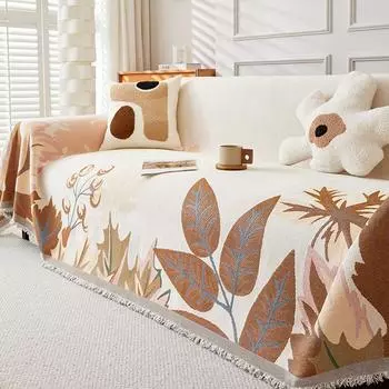 Универсальное полотенце для дивана из синели Four Seasons, ткань с полным покрытием, нескользящий, не царапающий чехол для дивана, универсальная подушка для дивана 180*130cm