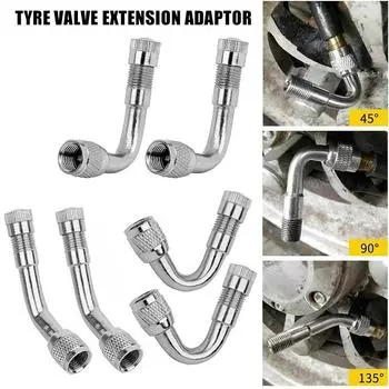 Универсальное расширение стержня клапана шины 45, 90, 135 градусов, колесная шина для автомобиля 3pcs