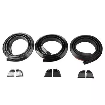 Универсальное резиновое заднее крыло для модификации автомобиля в вариантах большого, малого и из углеродного волокна с прижимным крылом и резиновой полосой. 4.5 Tail