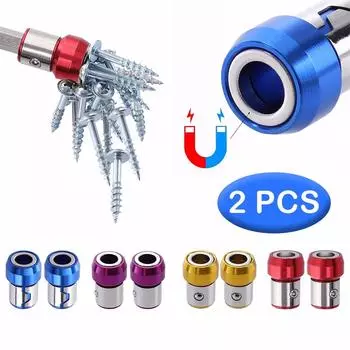 Универсальное съемное намагничивающее кольцо 21 мм, магнитная стальная отвертка, 2 шт. синий