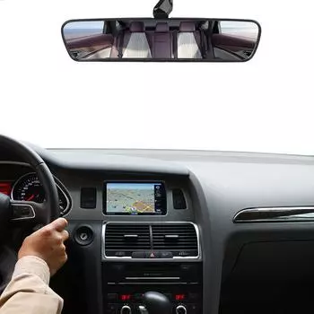 Универсальное широкоугольное зеркало заднего вида для стайлинга автомобилей, внутреннее зеркало заднего вида, регулируемое на 360°, вращается с помощью инструмента