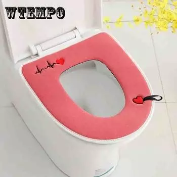 Универсальное сиденье для унитаза с застежкой-молнией на осень и зиму, утолщенное сиденье для унитаза, водонепроницаемая ручка, чехол для унитаза с липкой пряжкой