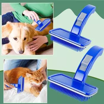Универсальное средство для удаления узлов домашних животных, многофункциональное средство для удаления волос домашних животных, многоразовая расческа для волос, средство для удаления волос собак для чистки и ухода за волосами домашних животных One Size