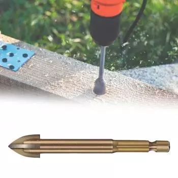 Универсальное треугольное сверло Yousheng, высокая твердость, антикоррозийное, широко используемое крестовое сверло с низким сопротивлением для керамической плитки 6mm