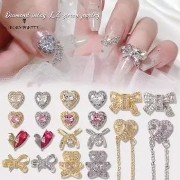 Универсальное украшение для ногтей, украшения для ногтей, потрясающий визуальный эффект, декоративный сплав из сплава J серебряный