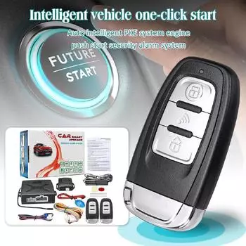 Универсальное устройство дистанционного управления PKE, дистанционная автоматическая система обнаружения запуска, предупреждение, автомобильная охранная сигнализация, автомобильная сигнализация 12 В