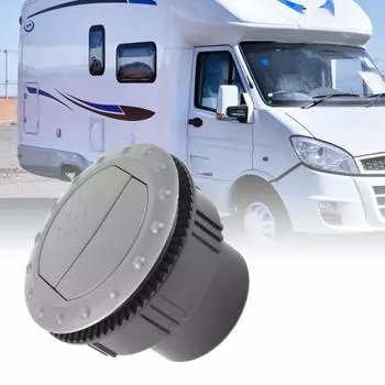 Универсальное вентиляционное отверстие для кондиционера A/C, прочное круглое выпускное отверстие, замена вентиляционного отверстия для дома на колесах чёрный