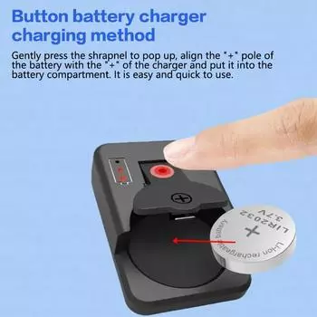 Универсальное зарядное устройство для аккумуляторов кнопочного типа Портативное зарядное устройство для аккумуляторов кнопочного типа Lir2032 Перезаряжаемое зарядное устройство для аккумуляторов кнопочного типа 4,2 В Интеллектуальное зарядное устройство
