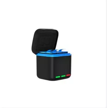 Универсальное зарядное устройство для GoPro Hero 1110 9, черное 3-канальное зарядное устройство с дисплеем, зарядный кабель для аксессуаров Go Pro Hero 11