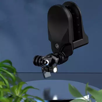 Универсальное зажимное крепление, кронштейн для крепления подбородка на автомобильный шлем, черный