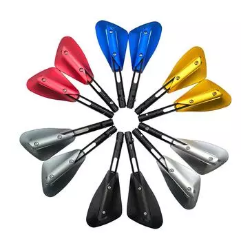 Универсальное зеркало для мотоцикла с ЧПУ из алюминия M8 M10, боковые зеркала заднего вида для Harley XL, Suzuki, Yamaha, YZF, Kawasaki, KLX, Honda, CB, CBR