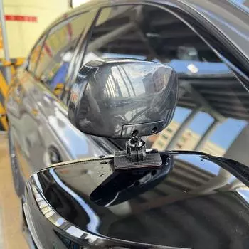 Универсальное зеркало переднего вида с выпуклой линзой, слепая зона - регулировка на 360° белый