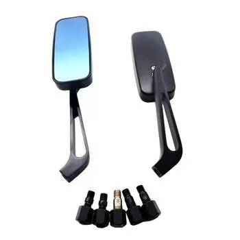 Универсальное зеркало заднего вида для мотоцикла, простая установка, прочные и удобные аксессуары для мотоциклов, универсальное черное