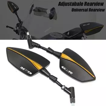 Универсальное зеркало заднего вида для мотоцикла с ЧПУ для SUZUKI GSR400 GSR600 GSR750 GSR 600 400 золотой
